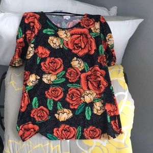 Lularoe, 3x, Lynnae with rose pattern